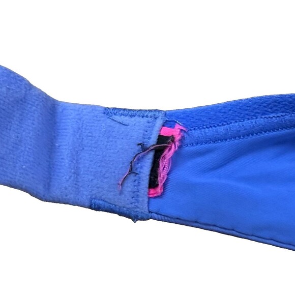 Victoria's Secret Blue Rhinestone 34DD Bra Full Coverage Underwire Foam Padding - Picture 5 of 5